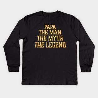 The Man the Myth the Legend Kids Long Sleeve T-Shirt